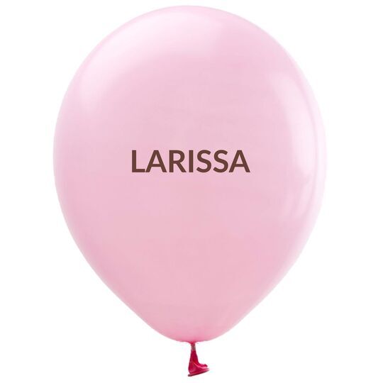Big Bold Name Latex Balloons